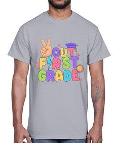 Peace Out first Grade Peace 625#- first grade- Cotton Tee