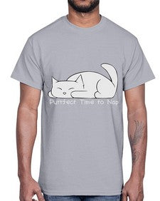 Perfect Time to Nap- cats- Cotton Tee