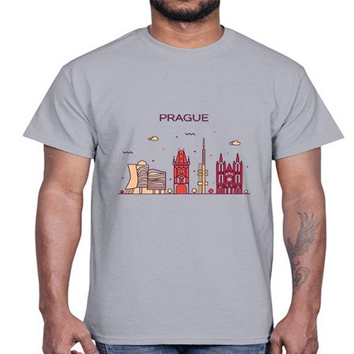 Prague 1689#- cities- Cotton Tee