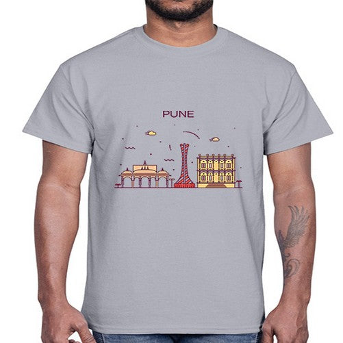 Pune 1696#- cities- Cotton Tee