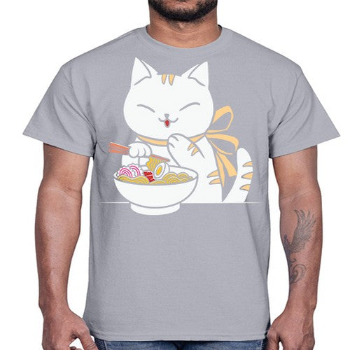 Ramen Cat Kawaii Anime Tee Japanese 280#- anime- Cotton Tee