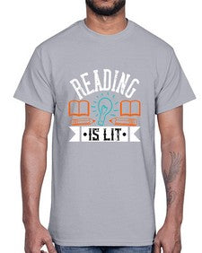 Reading is lit Style 1346#- teacher- Cotton Tee