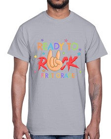 Ready to Rock first Grade 728#- first grade- Cotton Tee