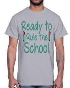 Ready to Rule the School 740#- graduation- Cotton Tee
