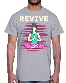 Revive and Relax 500#- yoga- Cotton Tee