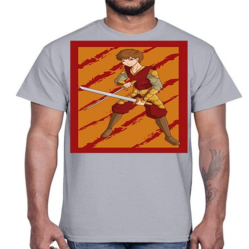 Samurai boy 95#- anime- Cotton Tee