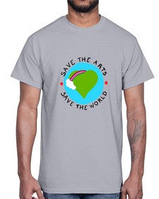 Save the Arts Save the world 170#- art pop art- Cotton Tee