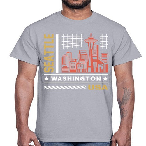 Seattle 1809#- cities- Cotton Tee