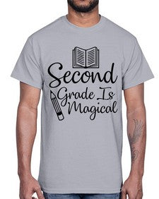 Second Grade Is Magical 820#- second grade- Cotton Tee
