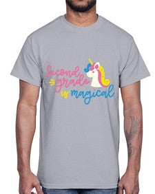 Second Grade Is Magical 822#- second grade- Cotton Tee