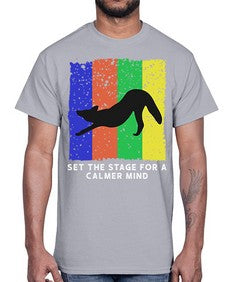Set the Stage 515#- yoga- Cotton Tee