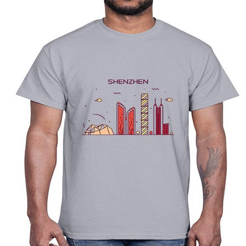 Shenzhen 1834#- cities- Cotton Tee