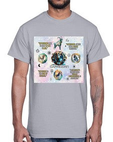 Straight Capricorn 471#- capricorn- Cotton Tee