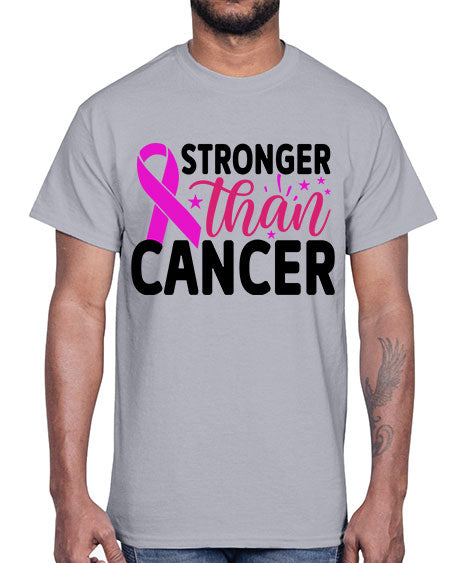 Stronger Than Cancer 6#- breast cancer- Cotton Tee