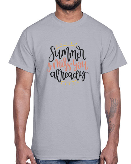 Summer I miss you already 14#- summer- Cotton Tee