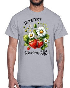 Sweetest Strawberry In The Patch 1598#- strawberry- Cotton Tee