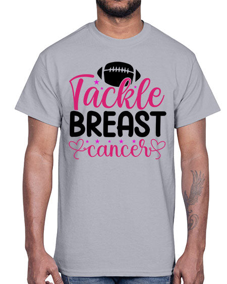 Tackle Breast Cancer 4#- breast cancer- Cotton Tee