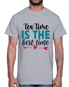 Tea Time Is The Best Time 1614#- tea- Cotton Tee