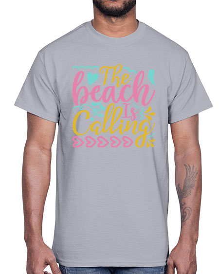 The beach is calling Style 1#- summer- Cotton Tee