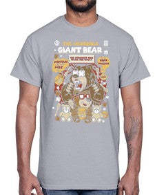 The incredible bear 251#- cartoon animals- Cotton Tee