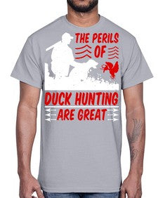 The perils of duck hunting are great Style 14#- ducks- Cotton Tee