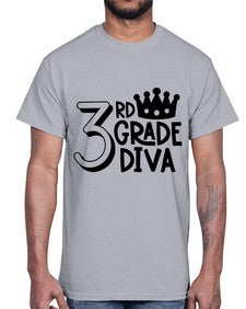 Third Grade Diva 953#- third grade- Cotton Tee