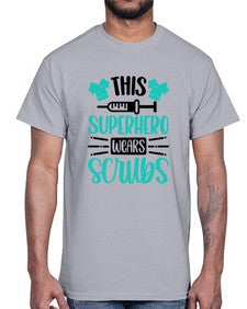 This Superhero Wears Style Style 1566#- nurse- Cotton Tee