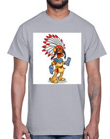 Thnksgvngindian 254#- cartoon general- Cotton Tee