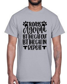 Todays Agenda Let Style 107#- cats- Cotton Tee