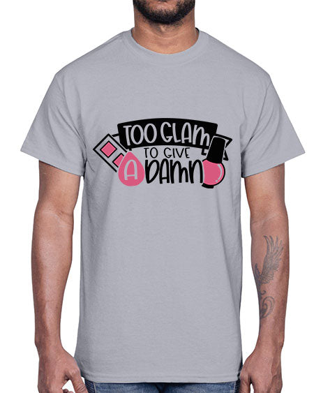 Too Glam To Give A Damn Style 10#-makeup Cotton Tee