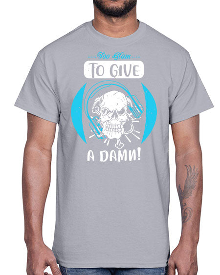 Too glam to give a damn Style 176#-makeup Cotton Tee