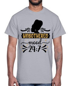 Unbothered mood Style 2#- black girls or women- Cotton Tee