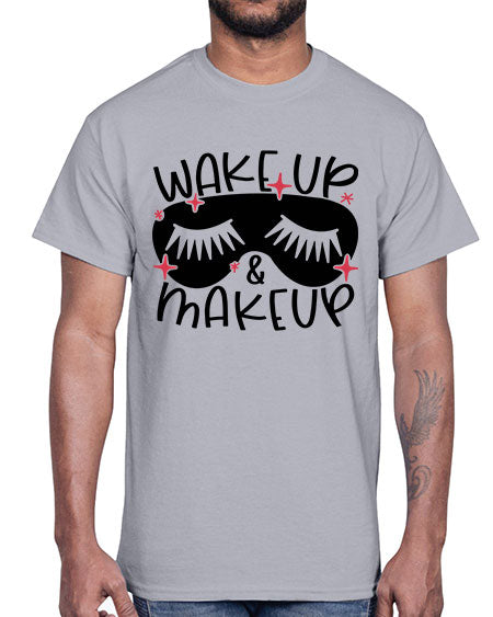 Wake Up Makeup Style 8#-makeup Cotton Tee