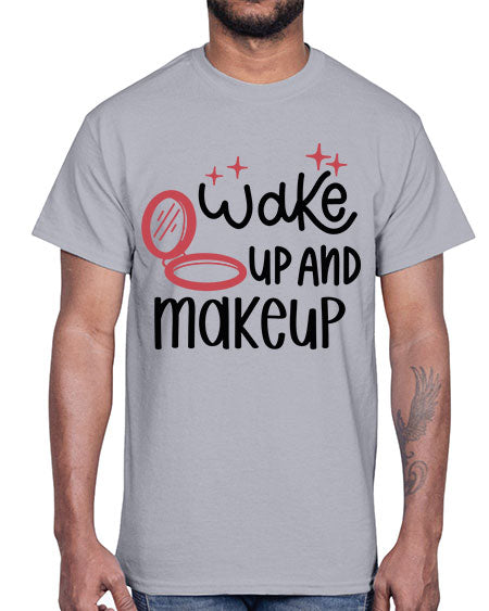 Wake up and Makeup Style 7#-makeup Cotton Tee
