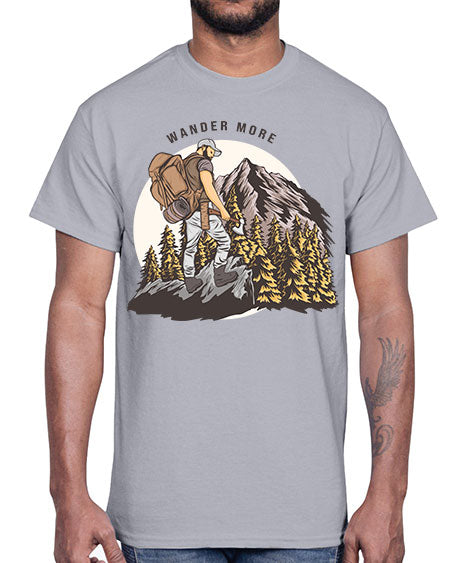 Wander More 3#- nature- Cotton Tee
