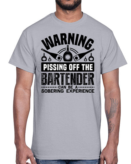 Warning Style 462#- bartender- Cotton Tee