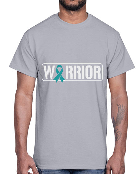 Warrior PTSD Awareness Teal Military 2#- PTSD- Cotton Tee