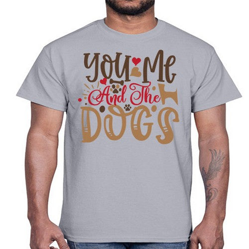 You Me And The Dogs Style 52#- dogs- Cotton Tee