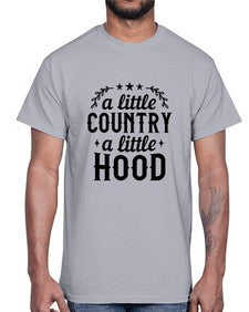 a little country a little hood 181#- western- Cotton Tee