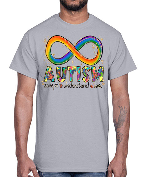 accept love understand autism- autism- Cotton Tee
