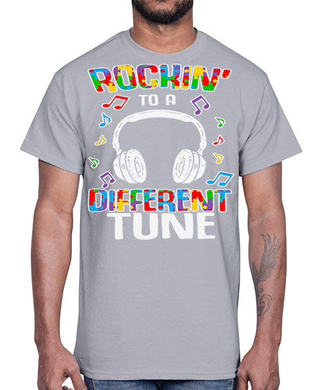autism game rocking to a 23#- autism- Cotton Tee