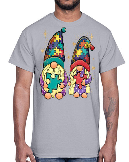 autism gnomes- autism- Cotton Tee