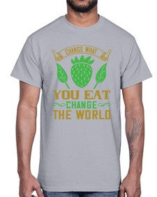 change what you eat change the world 81#- vegan- Cotton Tee