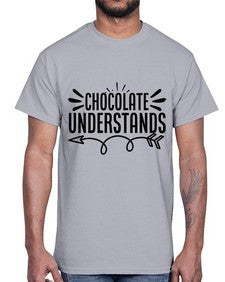 chocolate understands 12#- funny- Cotton Tee