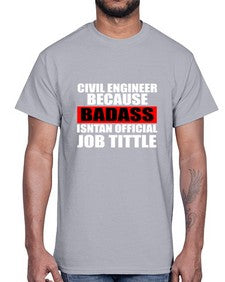 civil engineer 656#- engineer- Cotton Tee