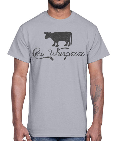 cow whisper- cow- Cotton Tee
