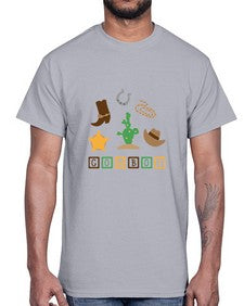 cowboy 343#- western- Cotton Tee