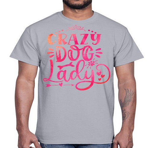 crazy dog lady 71#- dogs- Cotton Tee