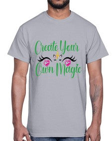 create your own magic 83#- unicorn- Cotton Tee