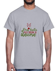 dear santajust bring a unicorn 93#- unicorn- Cotton Tee